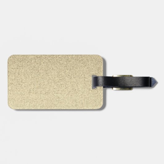 Aangepast gouden pensioenteken bagagelabel (Achterkant horizontaal)