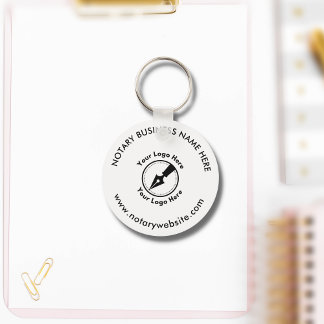 Aangepast gouden promotiepunt met Logo Sleutelhanger