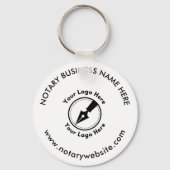 Aangepast gouden promotiepunt met Logo Sleutelhanger (Achterkant)