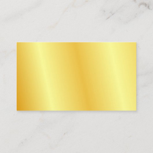 Aangepast gouden uiterlijk elegant eenvoudige, mod visitekaartje (Achterkant)