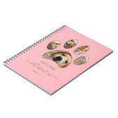 Aangepast goudpet Foto Collage Pink Journal (aange Notitieboek (Linkerzijde)