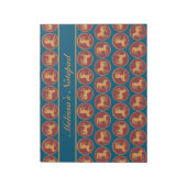 Aangepast grafisch jaar van het Notitieblok of de  (Linkerzijde)