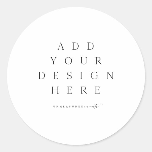 Aangepast grafisch ronde sticker (Voorkant)