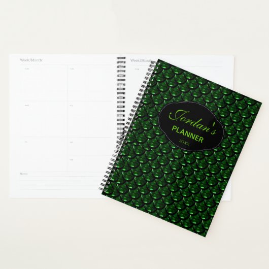 Aangepast grafisch weekblad / maandelijkse groene planner (Display)