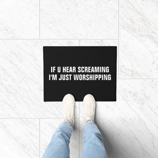 Aangepast Grappig Deurmat (Binnen)