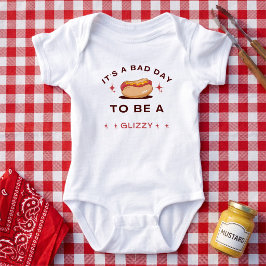 Aangepast grappig Glizzy Hotdog-ontwerp Romper