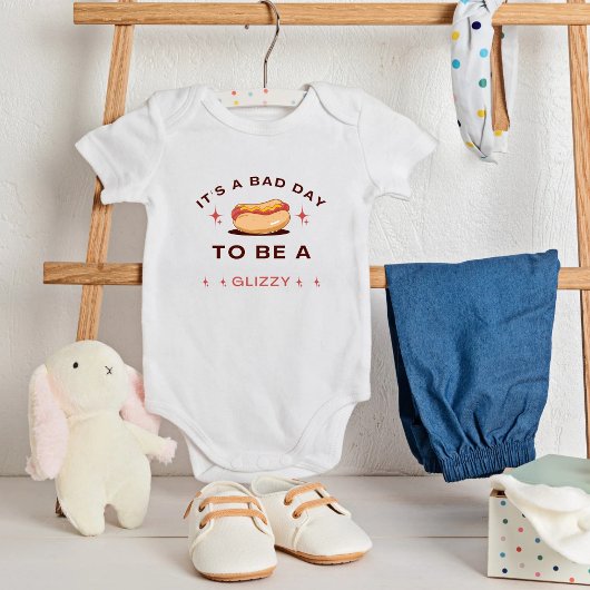 Aangepast grappig Glizzy Hotdog-ontwerp Romper
