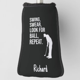 Aangepast grappig golfer cadeau voor hem mannen hu golfheadcover