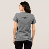 Aangepast Grappig Ik Werd Wakker Kat Introvert Vro Tri-Blend Shirt (Achterkant volledig)