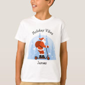 Aangepast Grappig Modern Kerstman Kerstfeest Vakan T-shirt (Voorkant)