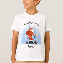 Aangepast Grappig Modern Kerstman Kerstfeest Vakan T-shirt