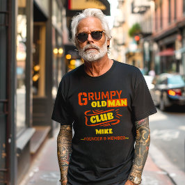 Aangepast Grappig T-shirt – Grumpy Old Man Club