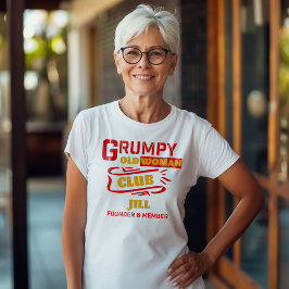 Aangepast grappig T-shirt – Grumpy Old Woman Club