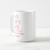 Aangepast grappig vermoeid verpleegster mok cadeau (Voorkant links)