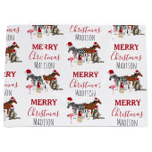 Aangepast grappige kerstdieren — kerstmandieten groot cadeauzakje (Voorkant)