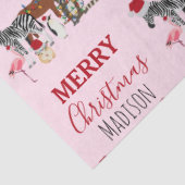 Aangepast grappige kerstdieren — kerstmandieten tissuepapier (Detail)