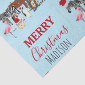 Aangepast grappige kerstdieren — kerstmandieten tissuepapier (Detail)