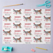 Aangepast grappige kerstdieren — kerstmandieten tissuepapier (Craft)