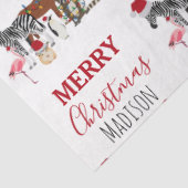 Aangepast grappige kerstdieren — kerstmandieten tissuepapier (Detail)