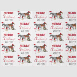 Aangepast grappige kerstdieren — kerstmandieten tissuepapier