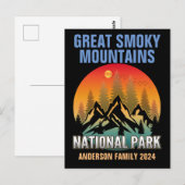 Aangepast Great Smoky Mountains National Park Briefkaart (Voorkant / Achterkant)