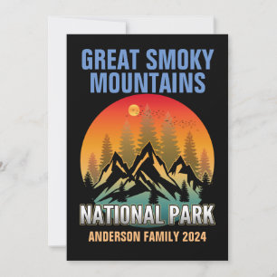 Aangepast Great Smoky Mountains National Park  Kaart