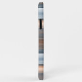 Aangepast grijs blauw bruin Waterverf strepenpatro Case-Mate iPhone Case (Achterkant/rechts)
