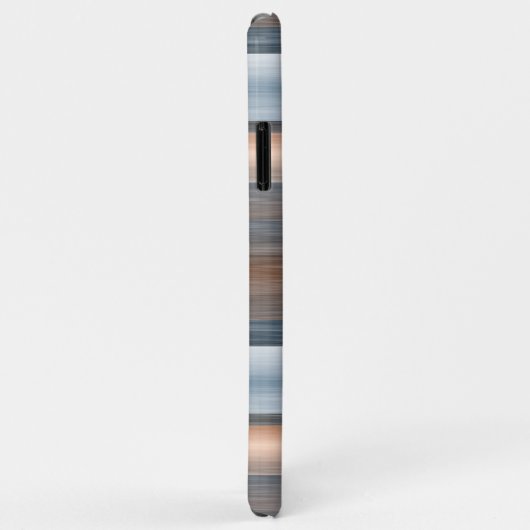 Aangepast grijs blauw bruin Waterverf strepenpatro Case-Mate iPhone Case (Achterkant/rechts)