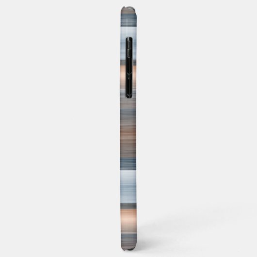 Aangepast grijs blauw bruin Waterverf strepenpatro Case-Mate iPhone Case (Achterkant/links)