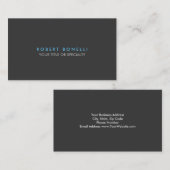 Aangepast grijs blauw rendy standaard Visitekaartj Visitekaartje (Voorkant / Achterkant)