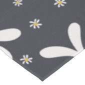 Aangepast grijs en witte dagen Floral Tablecloth Tafelkleed (Gekanteld)