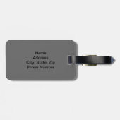 Aangepast grijs en zwart camouflage Bagagelabel (Achterkant horizontaal)