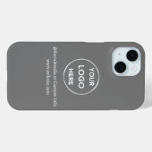 Aangepast grijs merk voor Logo Case-Mate iPhone Case (Achterkant (horizontaal))