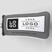 Aangepast grijs merk voor Logo Golfheadcover (Voorkant)