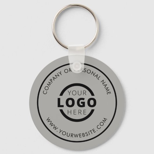 Aangepast grijs promotiemateriaal voor bedrijven m sleutelhanger (Voorkant)