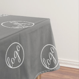 Aangepast grijs restaurant Show Logo Business Tafelkleed