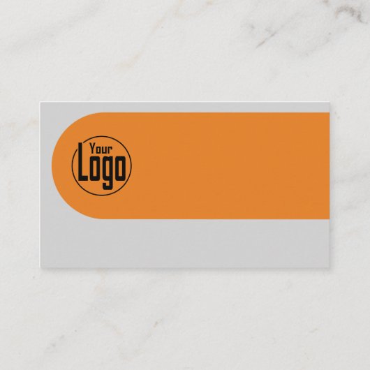 Aangepast grijs zwart Sinaasappel QR-code Sociaal  Visitekaartje (Achterkant)