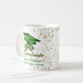 Aangepast groen Afstuderen sterren 20XX Koffiemok (Voorkant links)