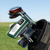 Aangepast groen bedrijf met Logo-merk Golfheadcover (Insitu)