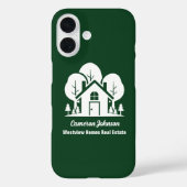 Aangepast Groen Bos Huis Vastgoedbedrijf Case-Mate iPhone Case (Achterkant)