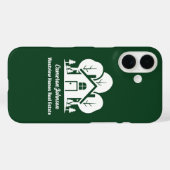 Aangepast Groen Bos Huis Vastgoedbedrijf Case-Mate iPhone Case (Achterkant (horizontaal))