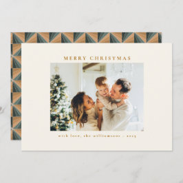 Aangepast groen  design met kerstmis feestdagenkaart