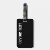 Aangepast groen en zwart Football Bagagelabel (Achterkant verticaal)