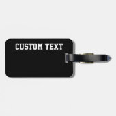 Aangepast groen en zwart Football Bagagelabel (Achterkant horizontaal)