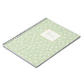 Aangepast groen floral notitieboek (Linkerzijde)
