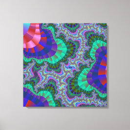 Aangepast groen gear canvas afdruk