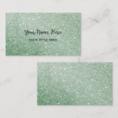 Aangepast groen glitter-Visitekaartje Visitekaartje (Voorkant / Achterkant)