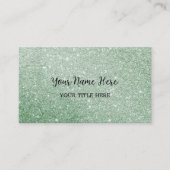 Aangepast groen glitter-Visitekaartje Visitekaartje (Voorkant)