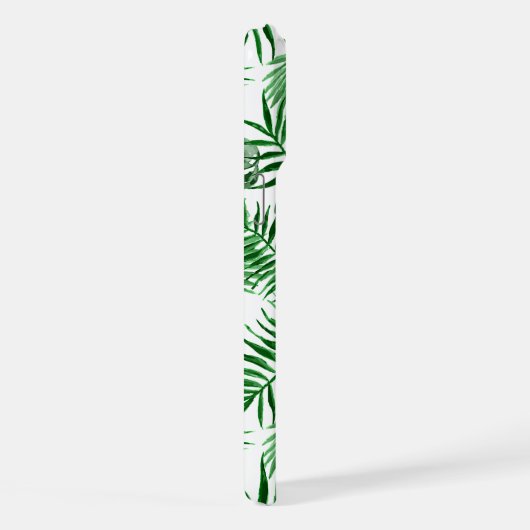 Aangepast groen palm laat tropisch zomerpatroon vo iPhone hoesje (Rechterkant)