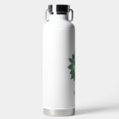 Aangepast groen Plant Afbeelding en bewerkbare tek Waterfles (Voorkant)